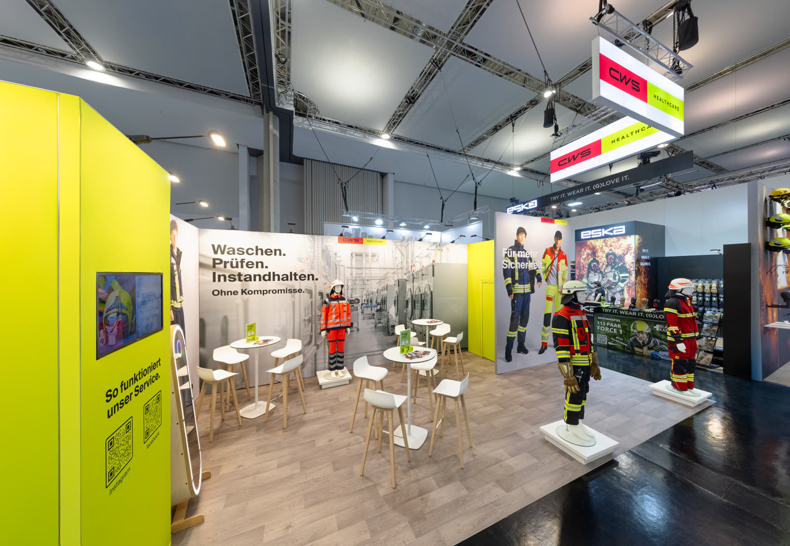 Messebau aus Hamburg: Messestand CWS Hygiene, geplant und gebaut von Marten Messe Management