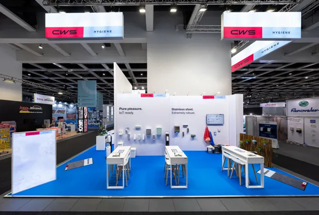 Messestand CWS auf der CMS 2025 in Berlin, Ansicht 5