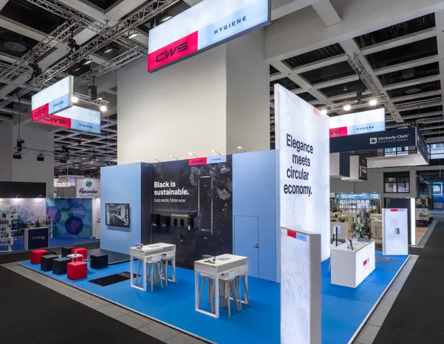 Messestand CWS auf der CMS 2025 in Berlin, Ansicht 3