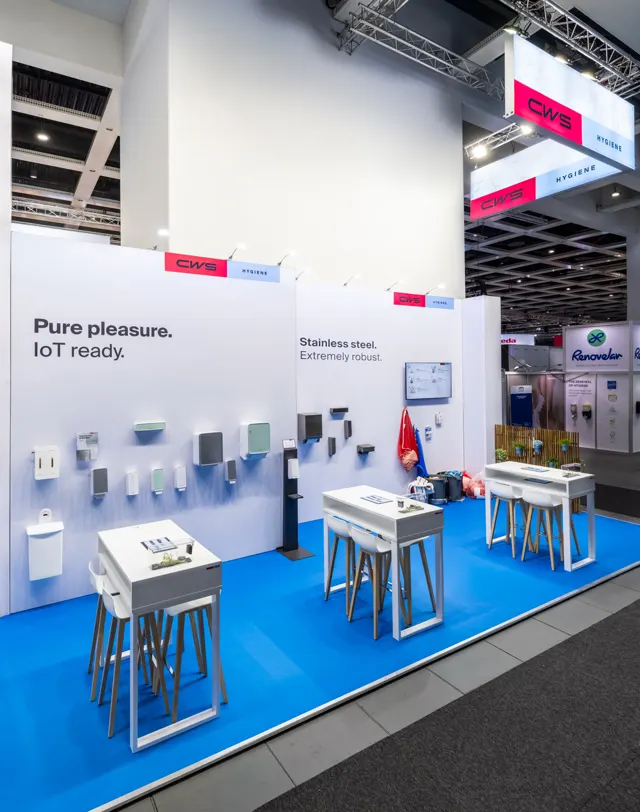 Messestand CWS auf der CMS 2025 in Berlin, Ansicht 8