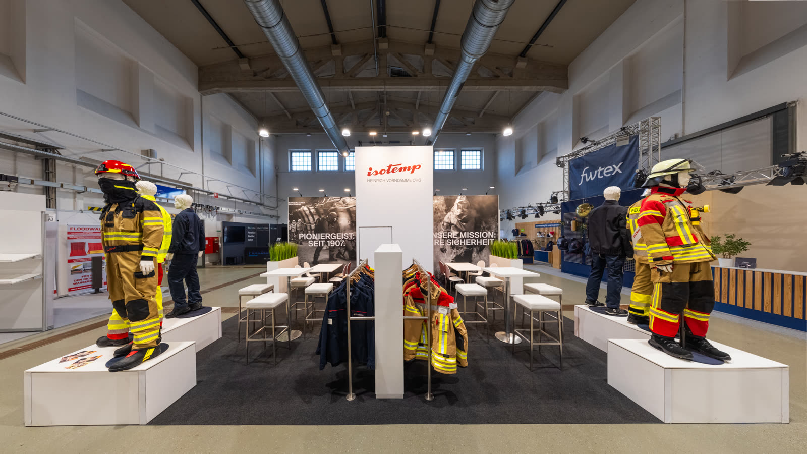 Messestand ISOTEMP – Gesamtansicht auf der Messe