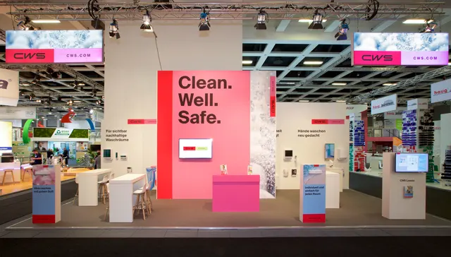 Messestand CWS auf der CMS 2019 in Berlin, Ansicht 3