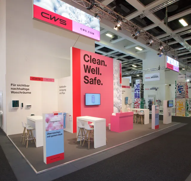 Messestand CWS auf der CMS 2019 in Berlin, Ansicht 4