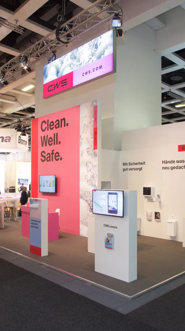 Messestand CWS auf der CMS 2019 in Berlin, Ansicht 6