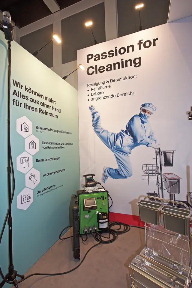 Messestand CWS auf der CMS 2023 in Berlin, Ansicht 1