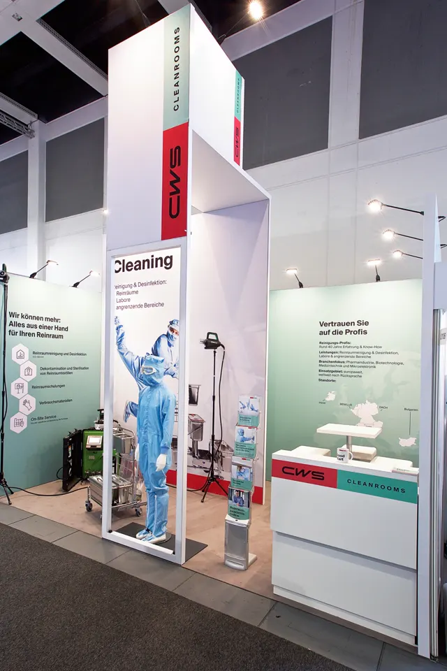 Messestand CWS auf der CMS 2023 in Berlin, Ansicht 3