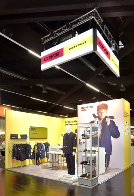 Messestand CWS Workwear auf der Enforce Tac 2026 in Nürnberg, Ansicht 2