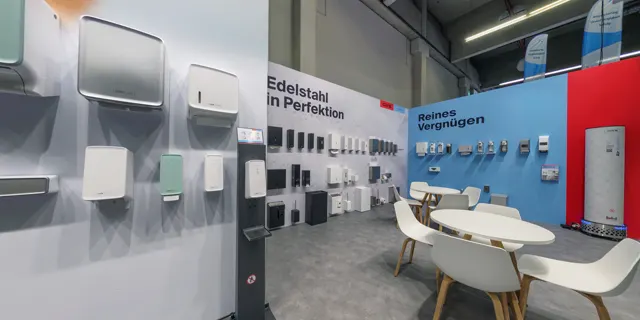 Messestand CWS auf der IFH/Intherm 2022 in Nürnberg, Ansicht 4