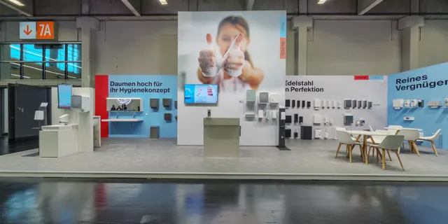 Messestand CWS auf der IFH/Intherm 2022 in Nürnberg, Ansicht 8