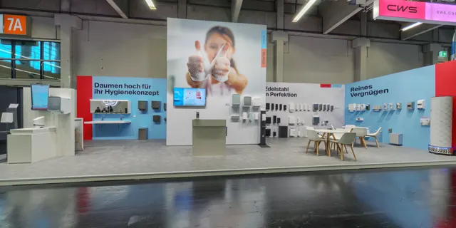 Messestand CWS auf der IFH/Intherm 2022 in Nürnberg, Ansicht 9