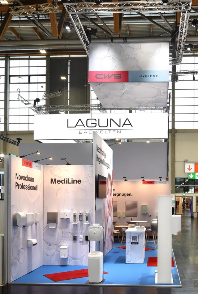 Messestand CWS auf der IFH/Intherm 2026 in Nürnberg, Ansicht 2