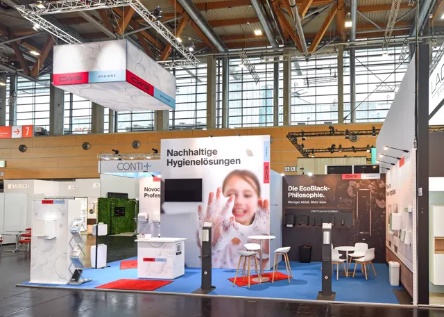 Messestand CWS auf der IFH/Intherm 2026 in Nürnberg, Ansicht 3
