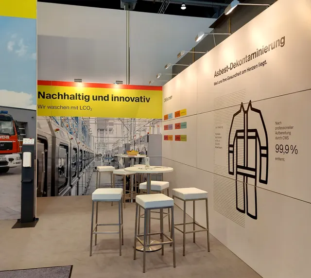 Messestand CWS auf der Interschutz 2022 in Hannover, Ansicht 4