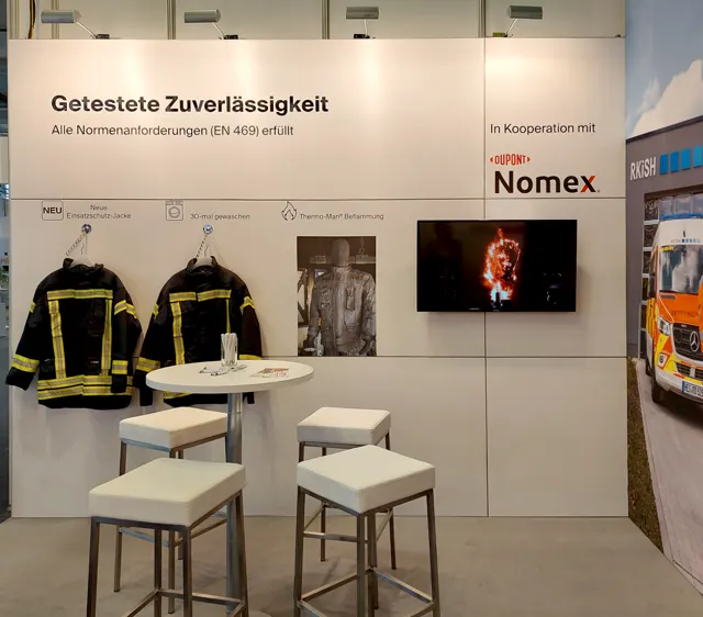 Messestand CWS auf der Interschutz 2022 in Hannover, Ansicht 5