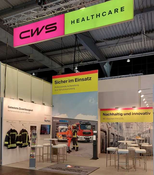 Messestand CWS auf der Interschutz 2022 in Hannover, Ansicht 7