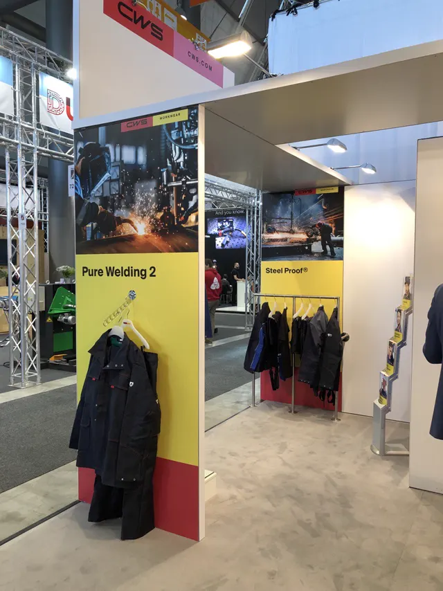 Messestand CWS auf der Schweisstec 2019 in Stuttgart, Ansicht 1