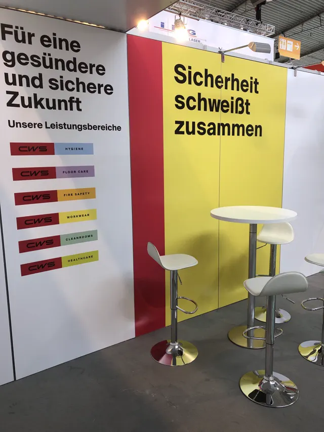 Messestand CWS auf der Schweisstec 2019 in Stuttgart, Ansicht 7