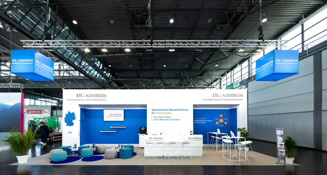 Messestand ETL Advision auf der therapie 2025 in Leipzig, Ansicht 2