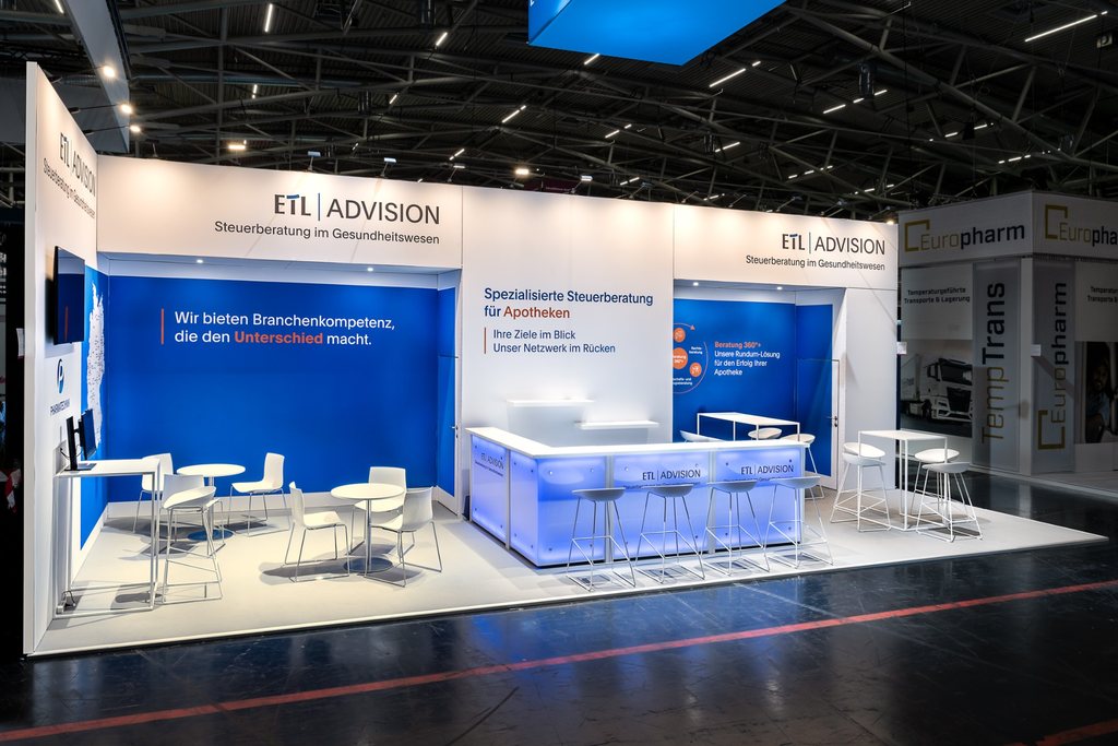 Messestand ETL Advision, expopharm München 2026