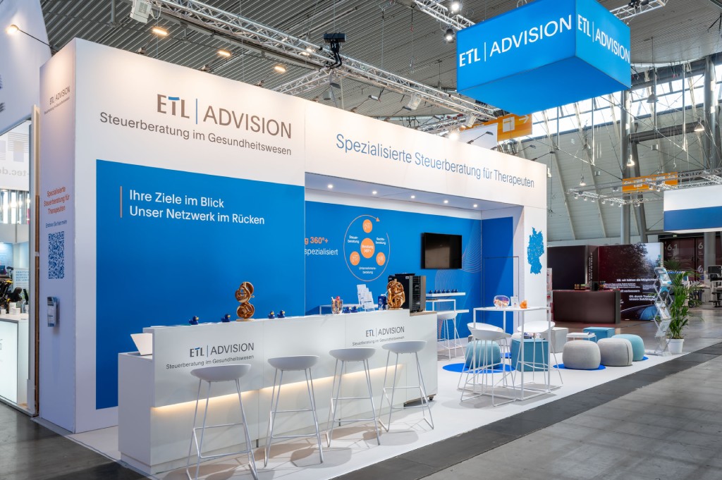 Messestand ETL Advision, TheraPro Stuttgart