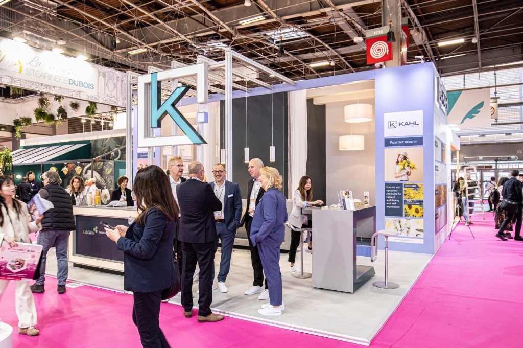 Messestand Kahl Wax, in-cosmetics Paris